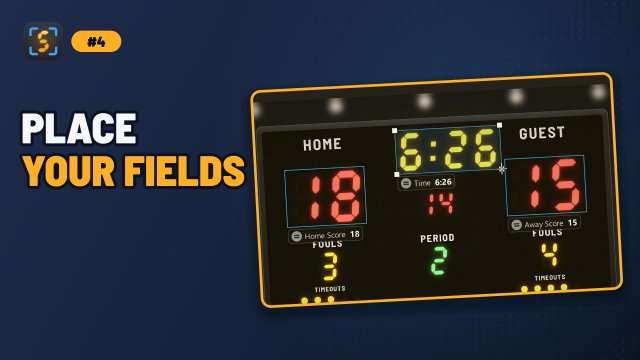 Video 4: Place boxes over every score and clock (3:06)