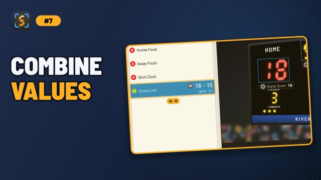 Video 7: Template fields: combine scores and clock in one line (3:05)